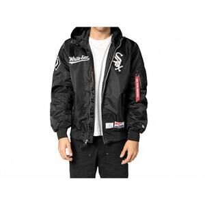 NEW NEW ERA chicago white sox x alpha industries l-2b bomber jacket in black